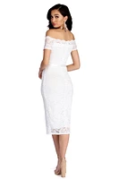 Faith Formal Midi Lace Dress