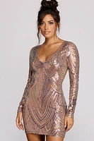 Camila Open Back Sequin Dress