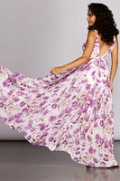 Sally Floral Chiffon Formal Dress