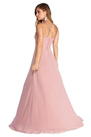 Bethany Formal High Slit Chiffon Dress