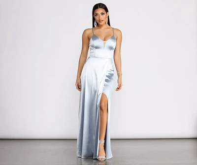 Ilana Satin Column Gown