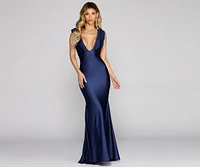 Jaslynn Formal Plunging Mermaid Dress