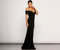 Nellie Deep V Mermaid Gown