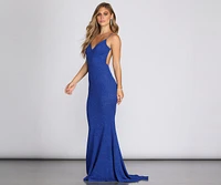 Simone Glitter Knit Mermaid Gown