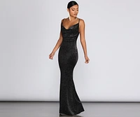 Olivia Formal Velvet Glitter Dress