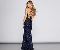 Elodie Sequin Formal Gown