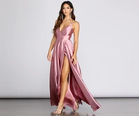 Trinity Satin Formal Gown