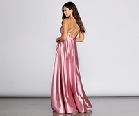 Trinity Satin Formal Gown