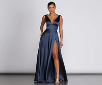 Kat Formal Satin Gown