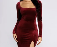 Coretta Velvet Evening Gown