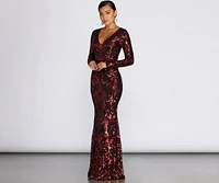 Cecile Sequin Formal Gown