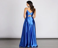 Maddie Formal Satin A-Line Dress