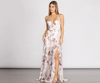 Julian Floral Chiffon A-Line Dress