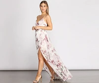 Julian Floral Chiffon A-Line Dress