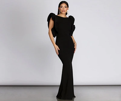 Amelida Long Slim Evening Gown