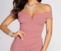 Everylynn Formal Wrap Mermaid Dress