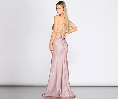 Tanna Formal Lattice Glitter Dress