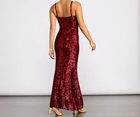 Angelina Formal Sequin Dress