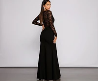 Scarlett Formal High Slit Lace Mermaid Dress