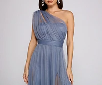 Rebecca Tulle A-Line Formal Dress