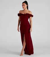 Leslie Off-The-Shoulder Mermaid Dress