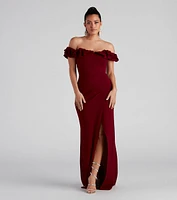 Leslie Off-The-Shoulder Mermaid Dress