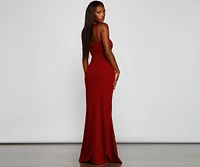 Alani Formal High Slit A-Line Dress