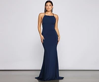 Isabella Halter A-Line Formal Dress