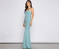 Claudette Formal Lace-Up Mermaid Dress