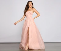 Zora Formal Strapless A-Line Dress