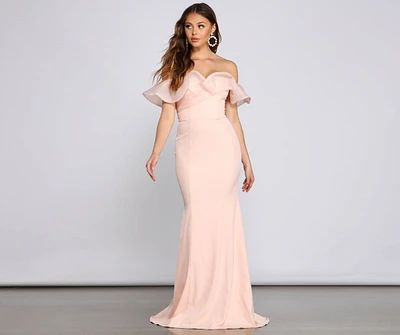 Daphne Formal Ruffled Mermaid Dress