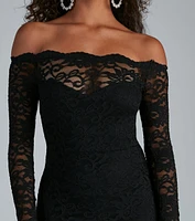 Betty Formal Off The Shoulder Lace Dress