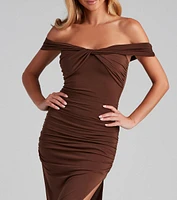 Catalina Twist Front Maxi Formal Dress