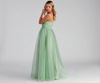 Larissa Formal Tulle Glitter Ballgown