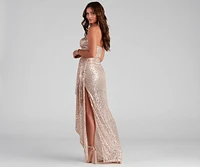 Kennedy Sequin Strapless Dress