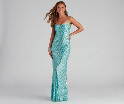 Amara Sequin A-Line Dress