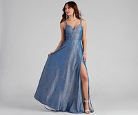 Eliana Glitter A-Line Dress