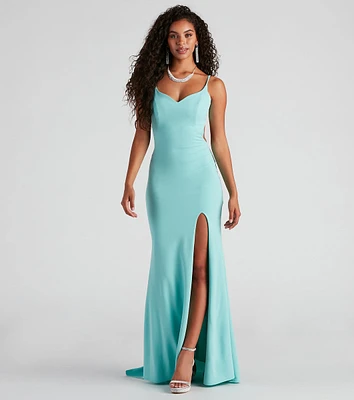 Maves Formal High Slit Mermaid Dress