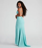 Maves Formal High Slit Mermaid Dress