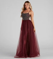 Ruby Embellished Formal Dress
