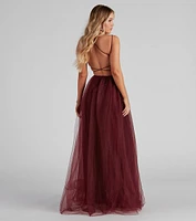 Ruby Embellished Formal Dress