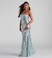 Elliana Sequin Mermaid Dress