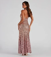 Kass Formal Ombre Sequin Dress