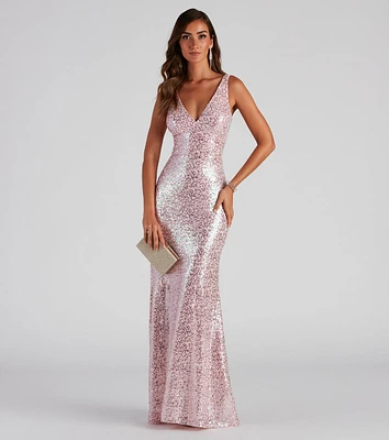 Wylla Formal Sequin Mermaid Dress