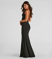 Sadie Formal Crepe Mermaid Dress