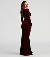 Gabriela Formal Velvet Long Dress