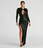 Naomi Formal Sequin Long Dress