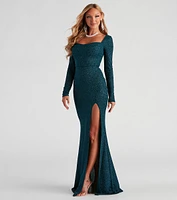 Kristen Formal Glitter Lace-Up Dress