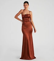 Eva Formal Satin Mermaid Dress