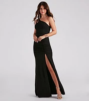 Abbie Formal Crepe Mermaid Dress